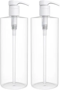 BRIGHTFROM Bottiglie vuote per pompa shampoo, 32 OZ / 1 litro, trasparenti senza BPA - Foto 1 di 6