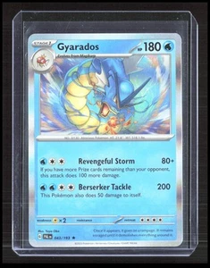 Gyarados 043/193 SV02: Paldea Evolved Rare Holo Pokemon TCG CB-2-3-D-13 - Imagen 1 de 7