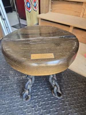 Banqueta de carvalho antiga de James D Sawyer afundada 1880 Lake Michigan - Imagem 1 de 4