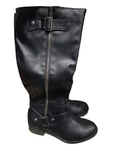 SO Sodelta Black Riding Boots Size 7.5.        NEW OLD STOCK  W/BOX - Picture 1 of 10