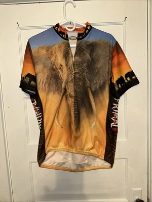 Primal Wear Webmaster Elephant 3 Rear Pocket Cyclist Jersey Size Large - Image 1 of 4