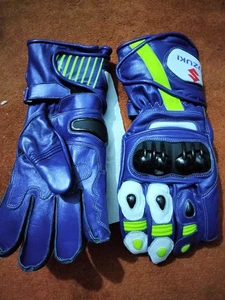 SUZUKI GSXR Corsa Guanti in Pelle da Moto Corsa Guanti in Pelle da Motociclista - Imagen 1 de 3