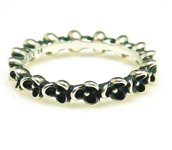 Anel de flores genuíno Pandora Wanda's Garden elegância floral - S925 ALE TAM 58 (8) - Imagem 1 de 4