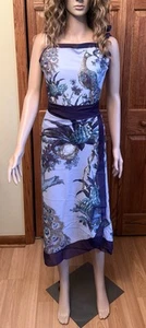 Womens One Pieces Swimsuit With Matching Coverup XL Removeable Pads Deep Purple - Picture 1 of 21