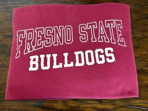 Manta de colección años 90 The Cotton Exchange Fresno State Bulldogs 53"x72" EE. UU. - Imagen 1 de 6