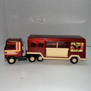 Buddy L 1980 Mack Semi And Horse Trailer 10 Inches Long Minor Wear - Picture 1 of 11