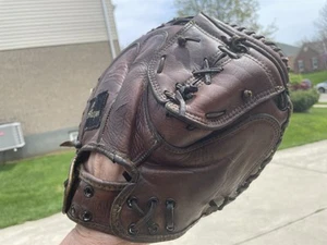 MacGREGOR Catcher’s Mitt, Full Leather, RHT, Model: G180, 31.5” - Picture 1 of 12