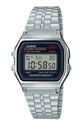 Reloj Casio Retro A169W Módulo 593 Plata Acero Inoxidable Pulsera Hombre Niño Foto 1 de 4