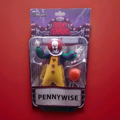 Toony Terrors: Pennywise, It (Miniseries) Figure • New, Package Wear • NECA - Image 1 of 4