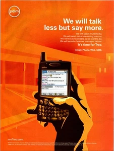 2006 • Palm Treo Smartphone anuncio impreso • Y2K 2000s ADS-67 - Imagen 1 de 2