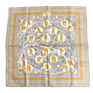 Hermes Silk Square Scarf Carre 55 Les Nouveaux Amoureux de Paris 55cm 21'' Box - Picture 1 of 10