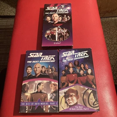 Star Trek TNG LOT OF 3 BORG VHS RESISTANCE IS FUTILE!!! 1st Intro In Q Who? - Image 1 of 4