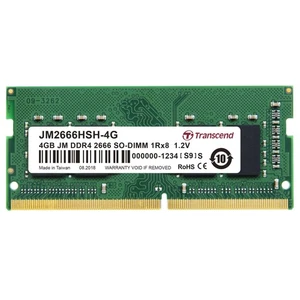 Barrette mémoire SODIMM 4Go DDR4 Transcend compatible JetRam PC4-21300 (2666 Mhz - Picture 1 of 1