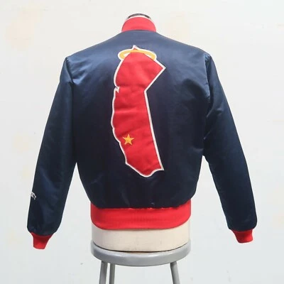 Chaqueta de satén vintage años 80 California Angels Starter Los Angeles Anaheim Foto 1 de 4