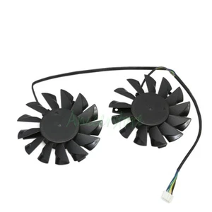 Dual 75mm 4pin PWM Cooling Fan Mounting 52mm PC GPU VGA Video Card PLD08010S12HH - Picture 1 of 10