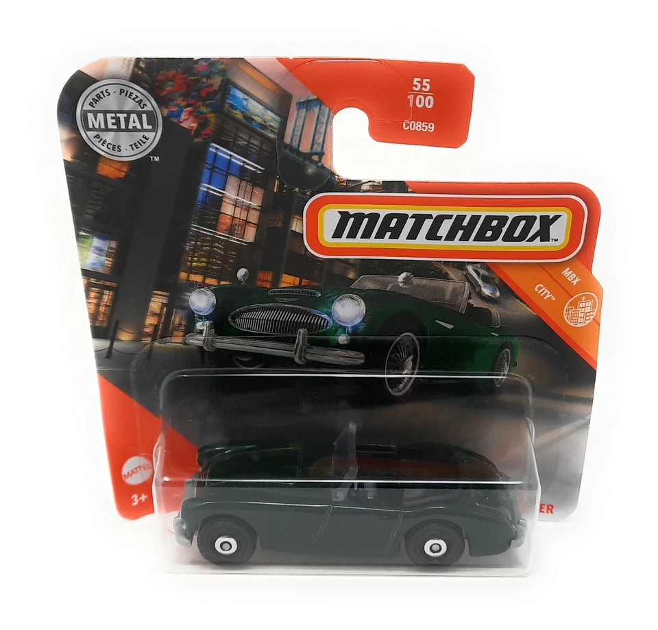 Matchbox No 55 Austin Healey Roadster 1963 short blister card MBX Superfast 2020 - Image 1 of 1
