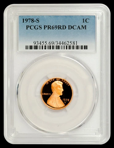 1978-S Lincoln Cent PCGS PR69RD DCAM - Nice Quality Example! Cover