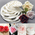 6x Fondant Cake Sugar Craft Decor Cookie Rose Flower Mold Gum Paste Cutter TBWR
