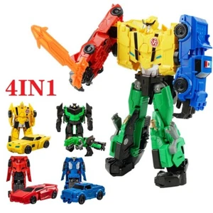 4in1 Transformer JY675-R Dinosaur Swoop Megatron Bumblebee Action Figure Toy - Picture 1 of 15