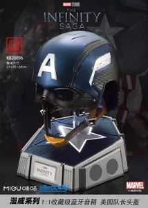 Killerbody Captain America Cosplay 1:1 Wearable Helmet Mask W/ Base Collect Gift - Picture 1 of 18