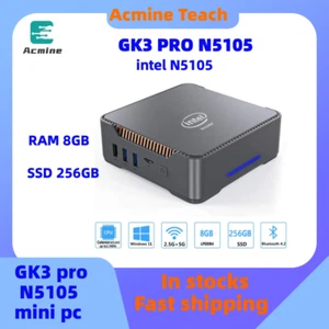 Acmine GK3pro n5105 ddr4 RAM 8G SSD 256G 4K vga Dual HD office home Mini pc