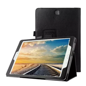 BLACK FLIP LEATHER CASE COVER FOR SAMSUNG GALAXY TAB A 10.1 INCH 2017 T580 T585 - Picture 1 of 1