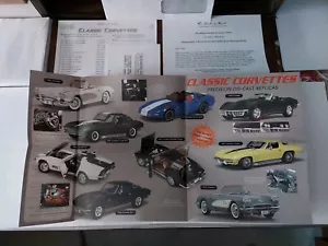 Brochure e mailer modulo d'ordine Danbury Classic Chevrolet Corvettes come nuovo - Foto 1 di 6