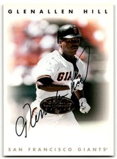 1996 Leaf Signature Series Gold Glenallen Hill Auto San Francisco Giants