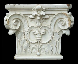 Antique Corinthian Capital - Glazed Ceramic - Canada/U.S. - Late 19th Century - Picture 1 of 7