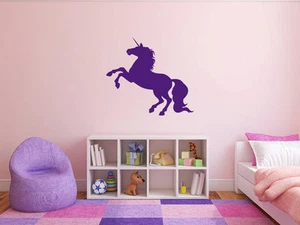 UNICORN Home Vinyl Wall Decal Bedroom Graphics Sticker Home Decor Silhouette - Picture 1 of 1