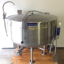 Cleveland KGL-60-SH 60 Gallon Stationary FULL Steam Jacket Natural Gas Kettle