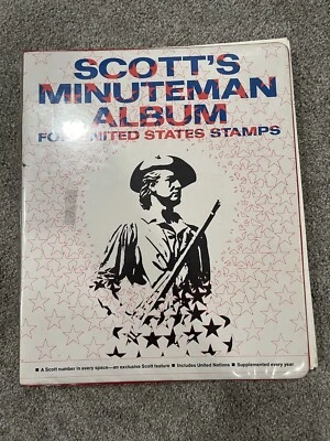 Vintage Scott’s Minuteman Album Includes United States Stamps 1847-1970's - Image 1 of 4
