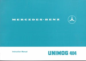 Mercedes-Benz Unimog 404 Bedienungsanleitung - NEU - Bild 1 von 1