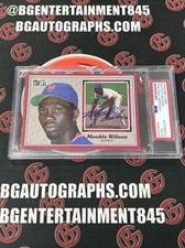 1983 Mookie Wilson Autographed Donruss New York Mets Rookie Card #32 PSA