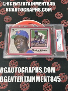 1983 Mookie Wilson Autographed Donruss New York Mets Rookie Card #32 PSA