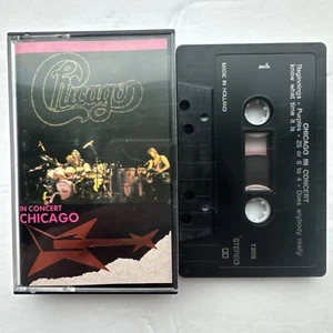 CHICAGO Live In Concert Cassette Tape Holland Import RARE / NEAR MINT - Picture 1 of 2