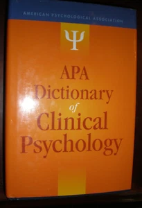 APA Dictionary of Clinical Psychology by Gary R. VandenBos (2012, Hardcover) NEW - Picture 1 of 1