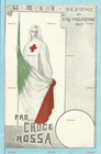 cartolina UGII Sezione Caltagirone (Catania) Pro Croce Rossa 1919 - illustratore