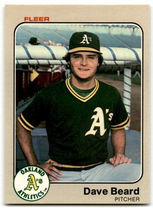 1983 Fleer Dave Beard Oakland Athletics #514