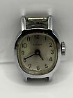 Vintage Timex Made In Great Britain Silver Tone Watch Face For Parts / Repair