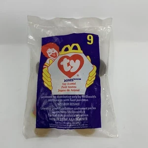 McDonalds 1998 TY TEENIE BEANIE BABIES ~ #9 BONES The Dog ~ Toy NEW in Pkg - Bild 1 von 2
