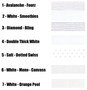 BAZZILL 12"X12" CARDSTOCK - WHITE - Textured/Smooth/Bling - VARIETY TO CHOOSE!!! - Picture 1 of 8