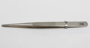 Excelta 37 6" Lockable Forceps Tweezers .085" Tip Made In Switzerland - Picture 1 of 7