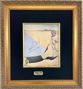 Salvador Dali "Dali at the Age of 6" Hand Signed FRAMED Art with COA Surrealist - Picture 1 of 7