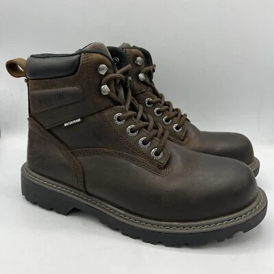 Wolverine Women's Floorhand Steel Toe 6" Work Boots Dark Brown Size 8 M - Image 1 of 4