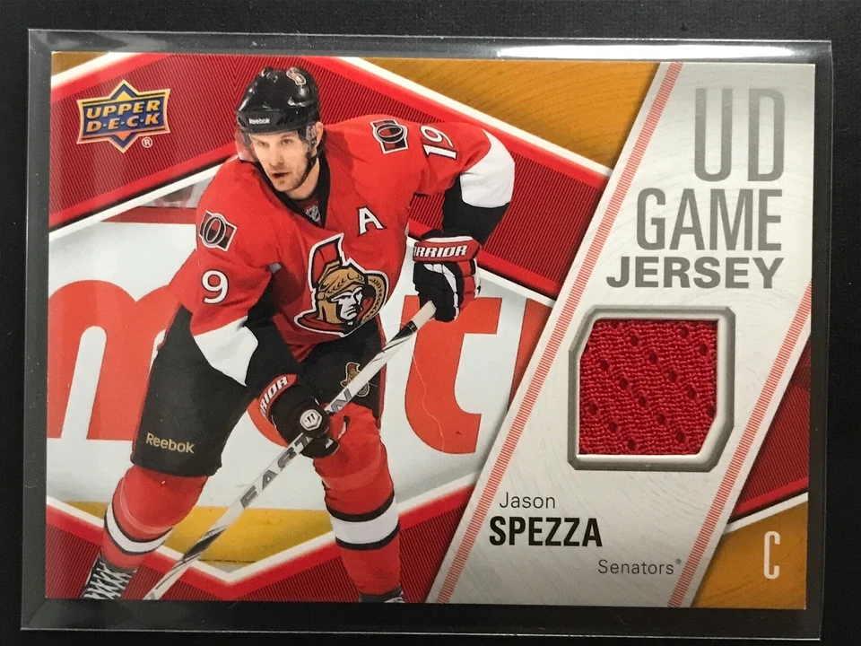 2011-12 Upper Deck Series 1 UD Game Jersey #GJ-JS Jason Spezza - red swatch - Image 1 of 1