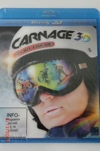  Blu-ray  "CARNAGE 3D /2D  Extrem Sport  Unbenutzt-verschweißt - Bild 1 von 3