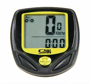 Computer Bicicletta Wireless Bicicletta Tachimetro LCD Contachilometri Speedo Impermeabile - Foto 1 di 11