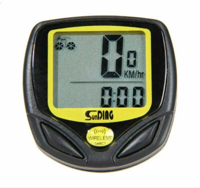 Wireless Bike Bicycle Computer LCD Speedometer Odometer Speedo Waterproof  - Image 1 of 4