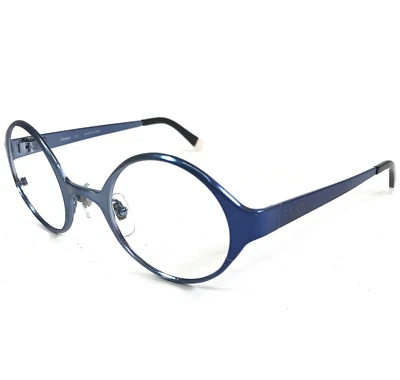 DKNY Eyeglasses Frames DY5019 1094/87 Shiny Blue Round Full Rim 43-23-135 - Image 1 of 4